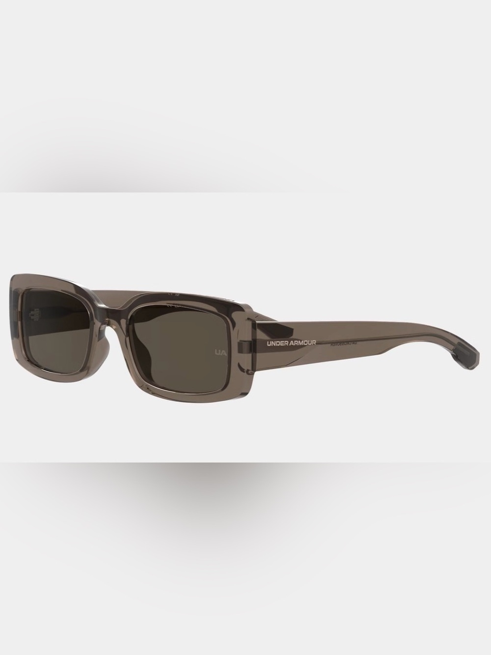 NWT Under Armour Crossover Unisex Sunglasses Transparent Taupe Brown Dusk